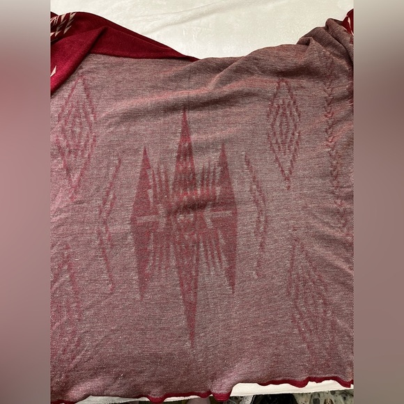 Francesca’s Southwest Print Poncho Wrap OS NWT Boho Open Front Kimono Style - Picture 8 of 11